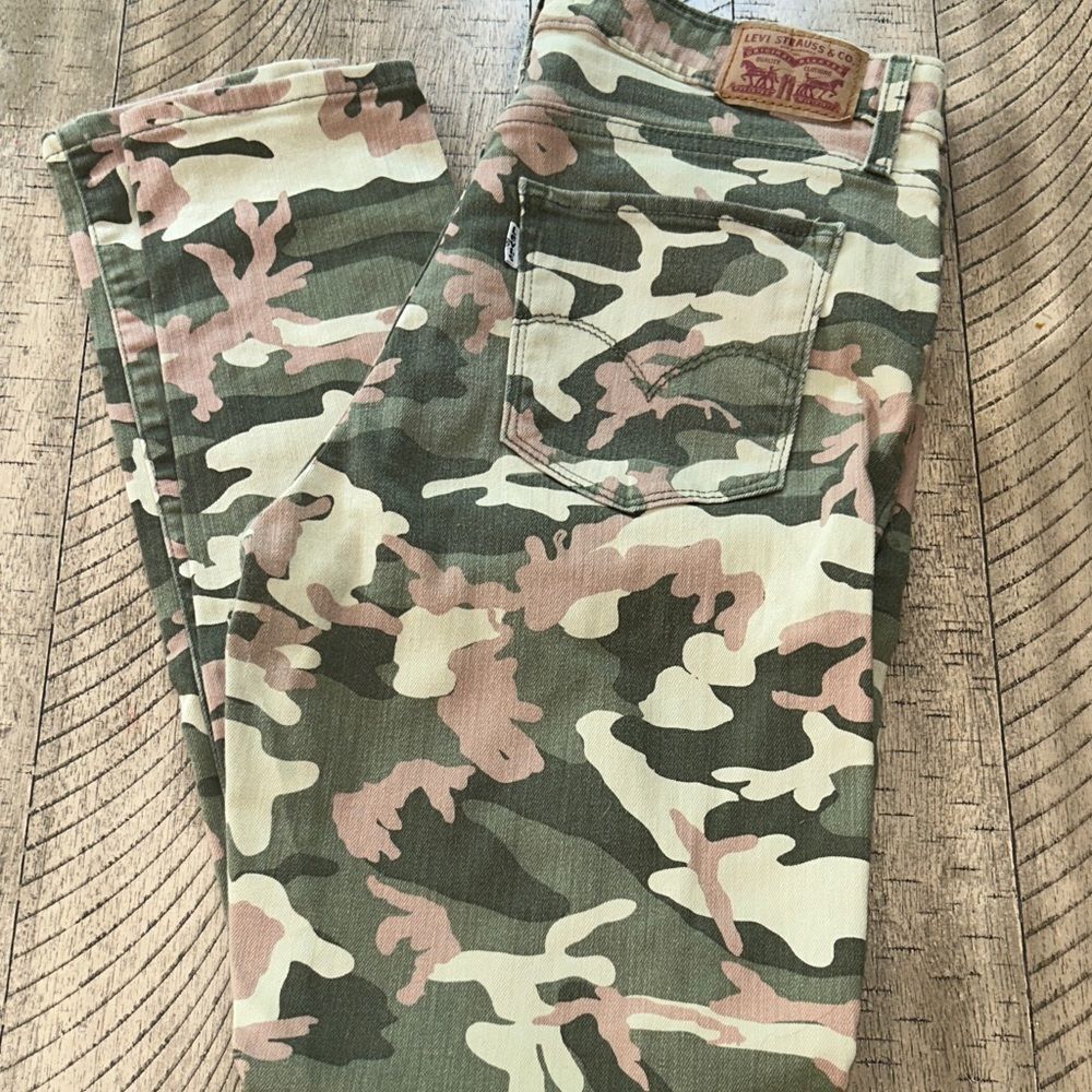 Levi's 721 High Rise Skinny 5 Pockets 4gear⚙️💄 Camouflage Jeans 👖